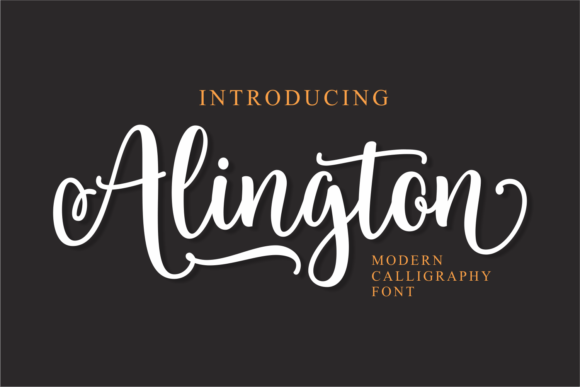 Alington Font: A Modern Calligraphy Typeface for Editorial Design