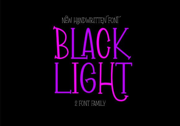 Black Light Font: A Versatile Handwritten Typeface for Marketers