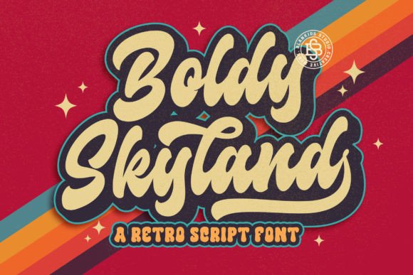 Boldy Skyline Font: A Vintage Script for Craft and Commercial Projects