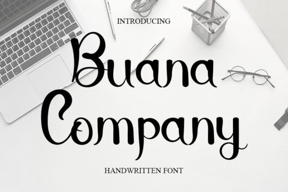 Buana Company: A Delicate Script Font for Engaging Brand Content