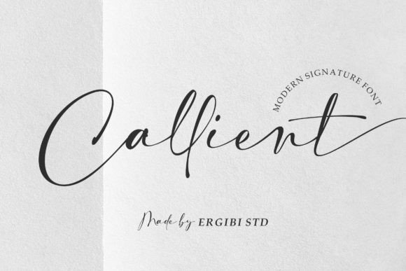 Callient: Modern Signature Font for Creative Projects