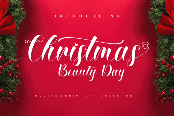 Christmas Beauty Day Font: A Handwritten Elegance for Editorial Design