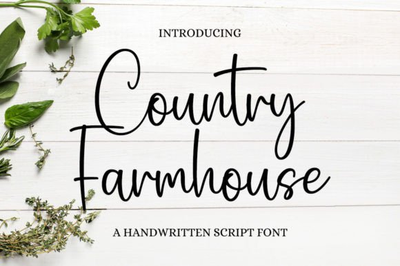 Country Farmhouse Font for a Polished Brand Look