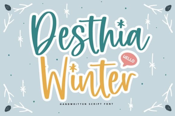Desthia Winter Font for Elegant Editorial Design