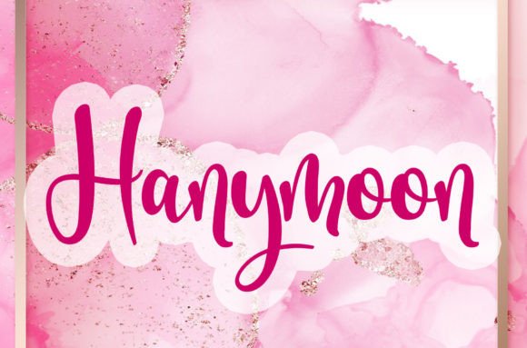 Enhance Your Designs with the Hanymoon Script Handwritten Font