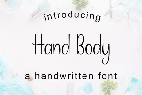 Hand Body Font for a Playful Brand Identity