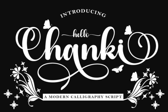 Hello Chanki: A Graceful Script Font for Classy Craft Creations