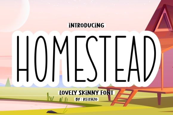 Homestead Font for Editorial Design