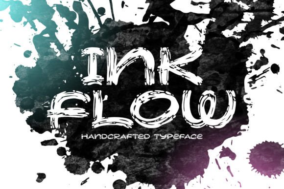 Ink Flow: A Bold Handcrafted Font for Creative Projects