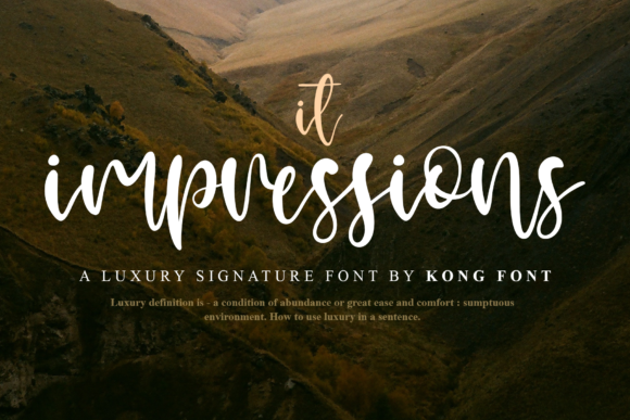 It Impressions Font for Creative Makers and Designers