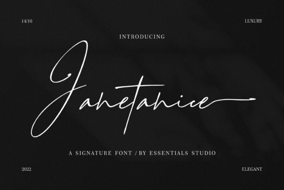 Janetanice Font: A Polished Script for Branding and Design