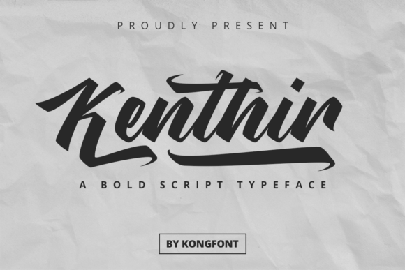 Kenthir Font for Creative Branding Projects