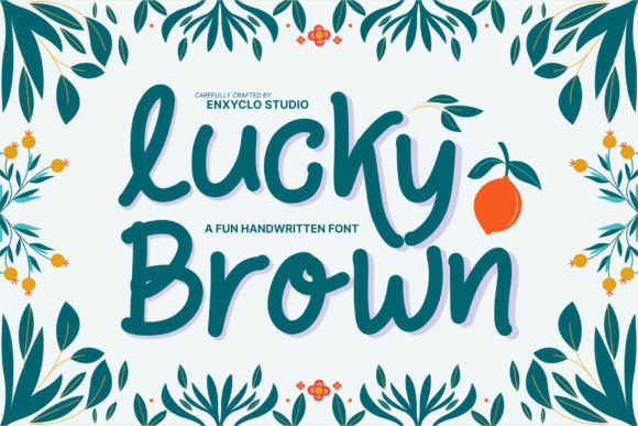 Lucky Brown Font for Creative Web Design and Branding