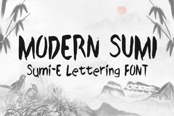 Modern Sumi Font: A Creative Asset for Eye-Catching Campaigns