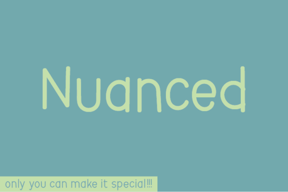 Nuanced: A Handwritten Font for Editorial Elegance