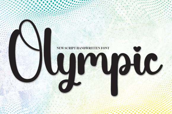 Olympic Font for Handmade Creations and Commercial Projects