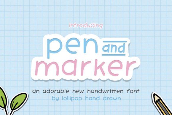 Pen and Marker Font for Web Design and Creative Projects