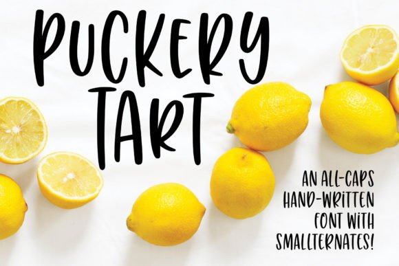 Puckery Tart: A Script Handwritten Font for Lively Typography