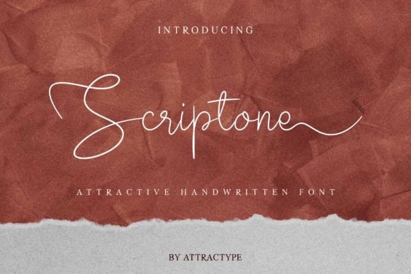 Scriptone: A Handwritten Typeface for Romantic and Personalized Design