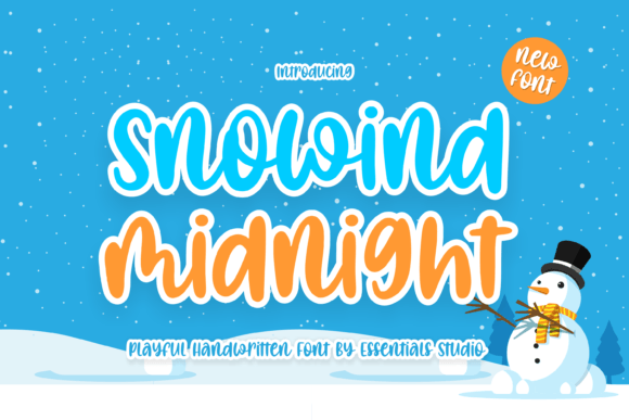 Snowind Midnight: A Playful Handwritten Font for Web Designers