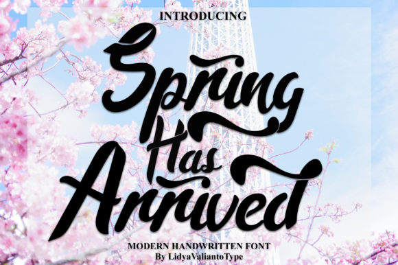 Spring Has Arrived Font for Creative Branding Projects
