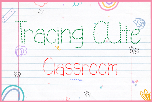 Tracing Cute Font for Editorial Design and Readable Content